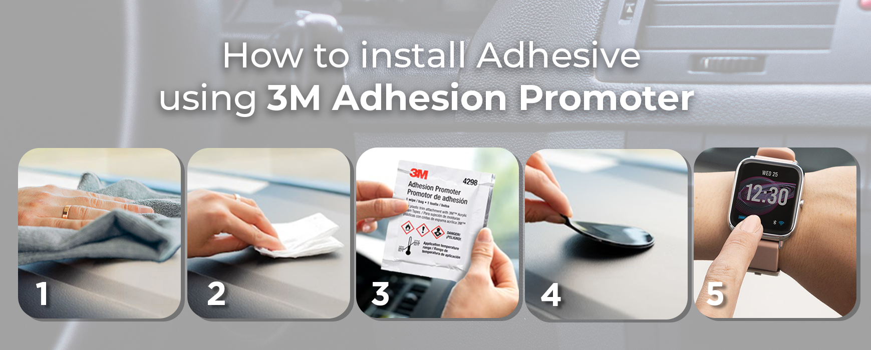 How to Install Mighty Mount Suction Cup/Adhesive Mount Using 3M Adhesion Promoter?