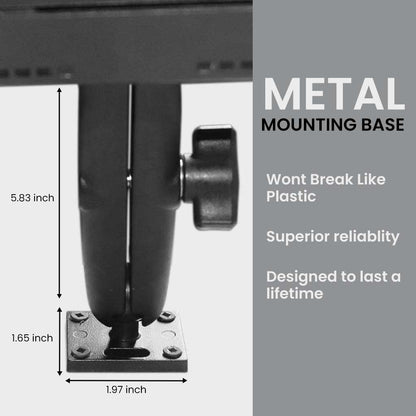 Mighty Mount® 9" to 13"AMPS Drill Base Metal Locking iPad / Tablet Holder