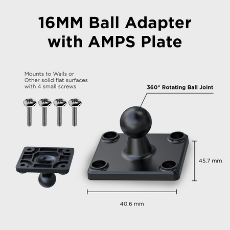 MagSafe Magnetic Mount with Drill Base AMPS Mounting Plate