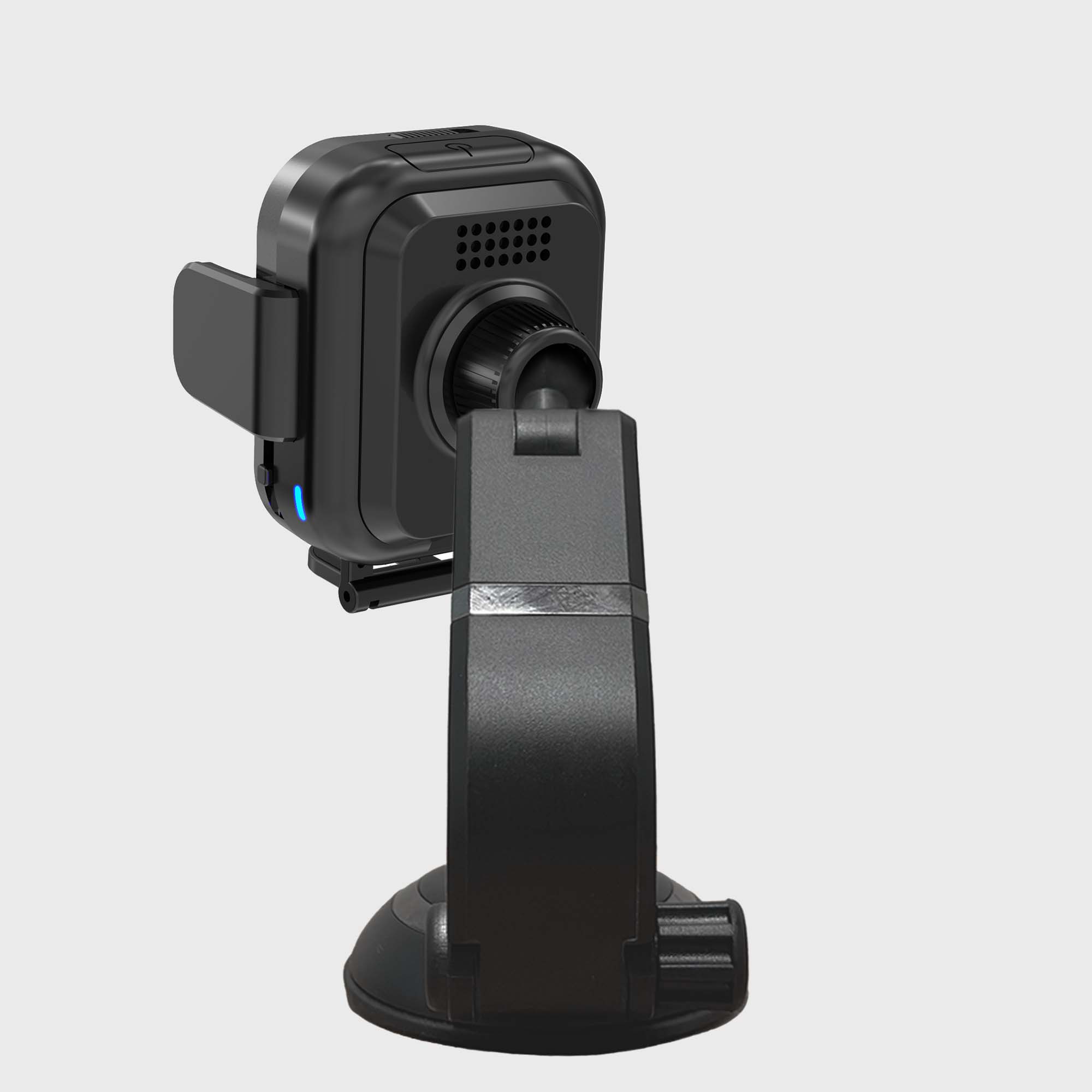 Mini Grip Fast Wireless Car Charger Mount with Multi-Angle Adjustable Suction Cup