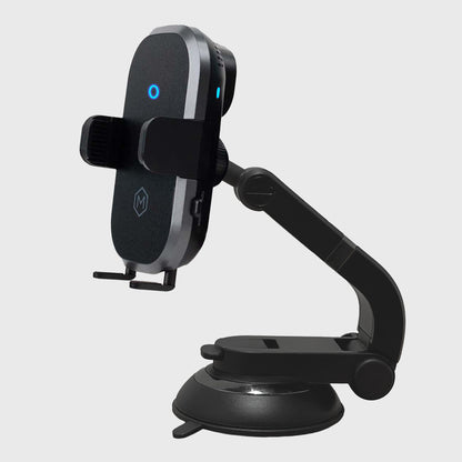 Auto Scan Fast Wireless Car Charger Mount with Multi-Angle Adjustable Suction Cup