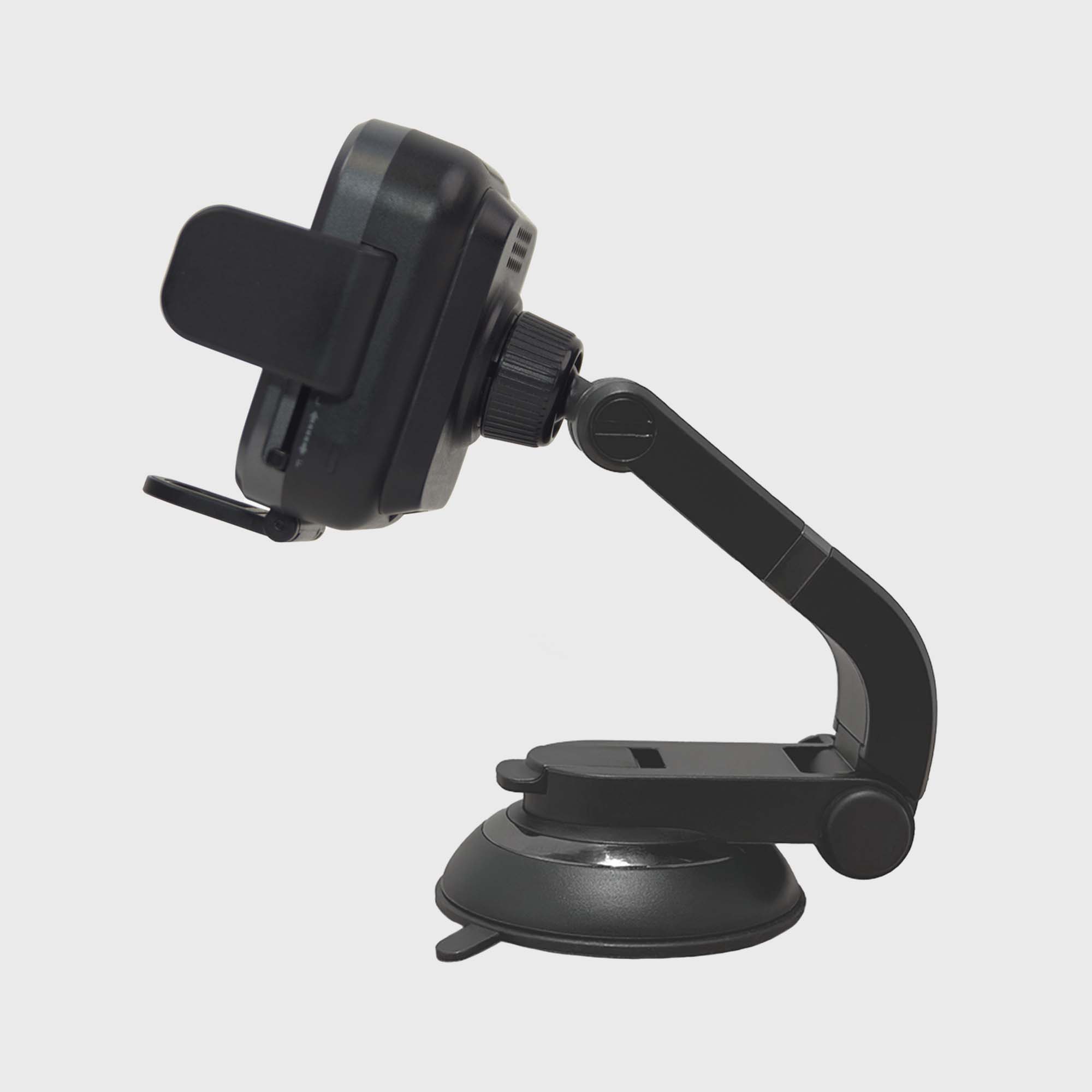 Mini Grip Fast Wireless Car Charger Mount with Multi-Angle Adjustable Suction Cup