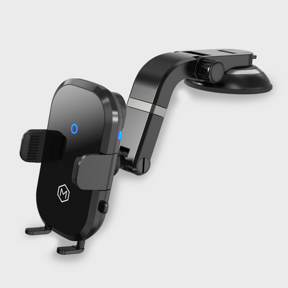 Auto Scan Fast Wireless Car Charger Mount with Multi-Angle Adjustable Suction Cup