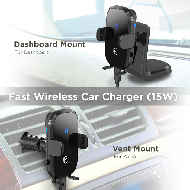 Fast Wireless Car Charger Mount - Grip Cradle (Auto Scan Version 2.0 )