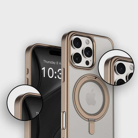 iPhone 16 Pro Max Frost Case with 360 MagSafe Kickstand