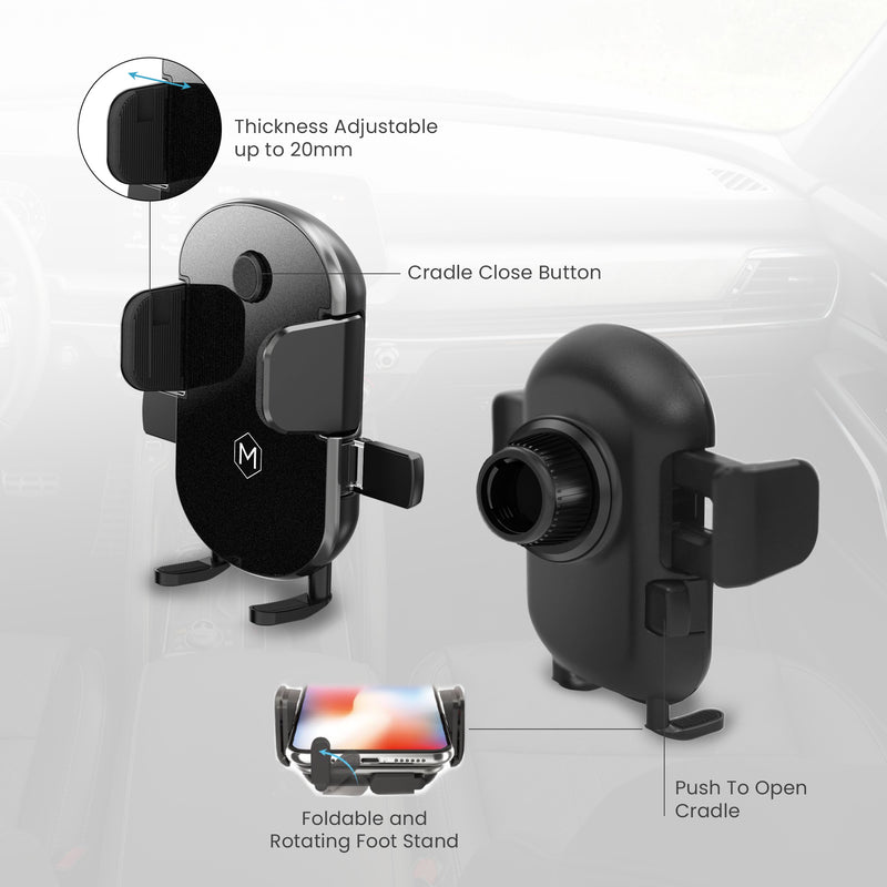 Grip Cradle Mount with Multi-Angle Adjustable Suction Cup