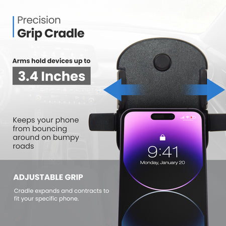 Grip Cradle Mount with Multi-Angle Adjustable Suction Cup