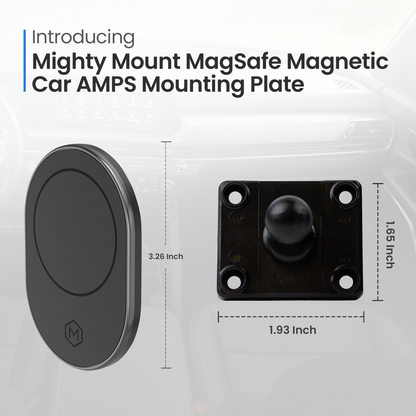 MagSafe Magnetic Mount with Drill Base AMPS Mounting Plate