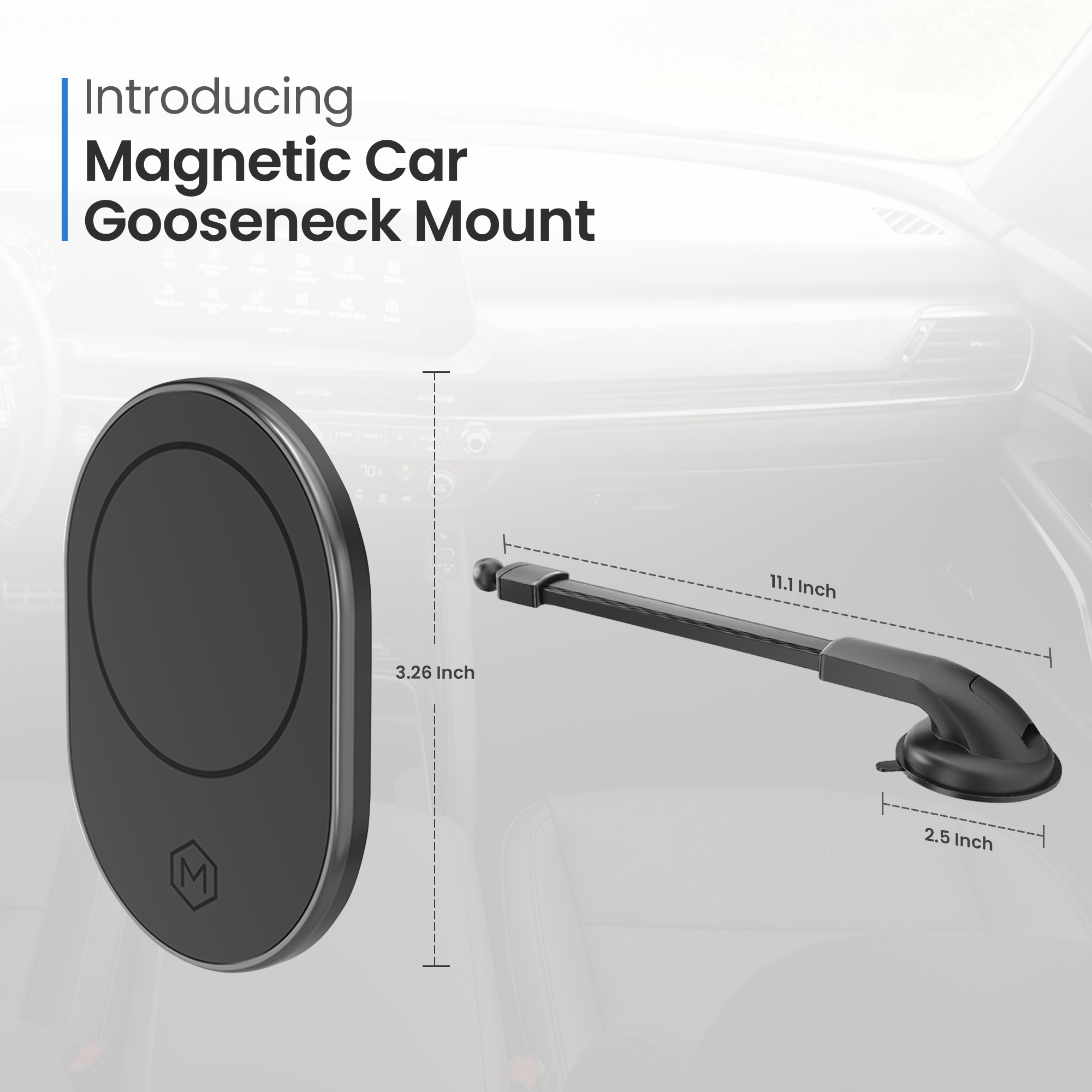 MagSafe Magnetic Car Gooseneck Mount (Version 2.0)