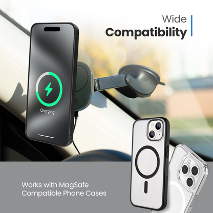 MagSafe Wireless Car Charger Suction Cup Mount (Version 2.0)