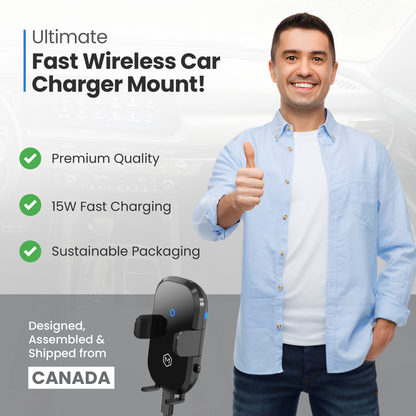 Tesla Wireless Car Charger Mount For Model 3 and Y - (Auto Scan Version 2.0)