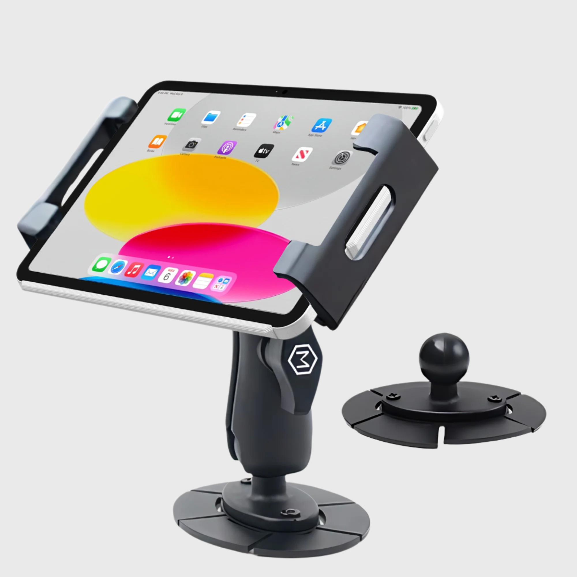 iPad Holder With Metal VHB Mounting Plate