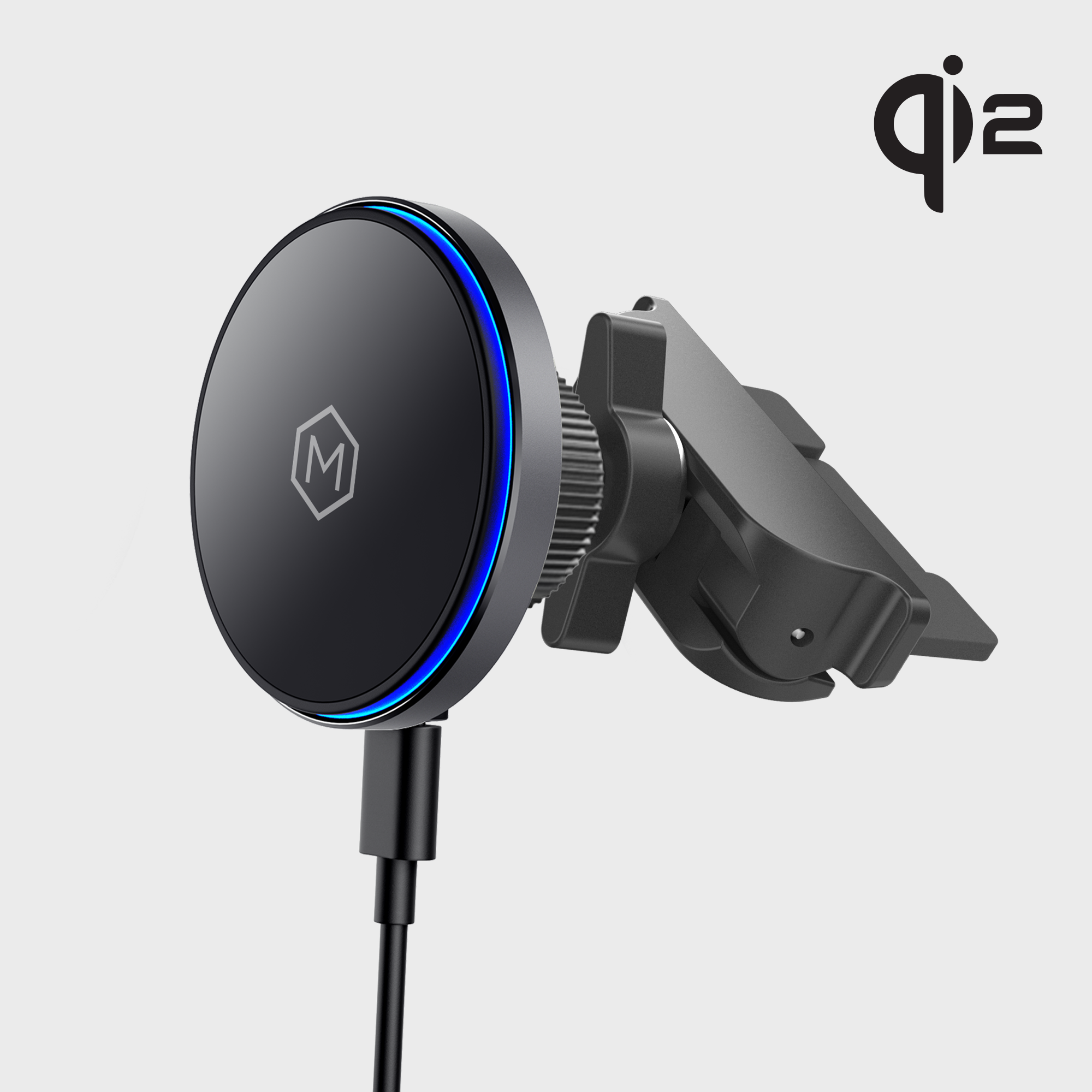 Mag Switch Qi2 Wireless Charger & CD Slot Mount