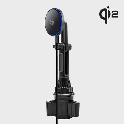 Mag Switch Qi2 Wireless Charger & Cup Holder Mount