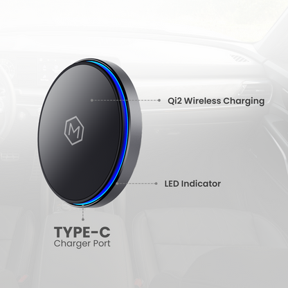 Mag Switch Qi2 Wireless Charger & Small Dash Mount