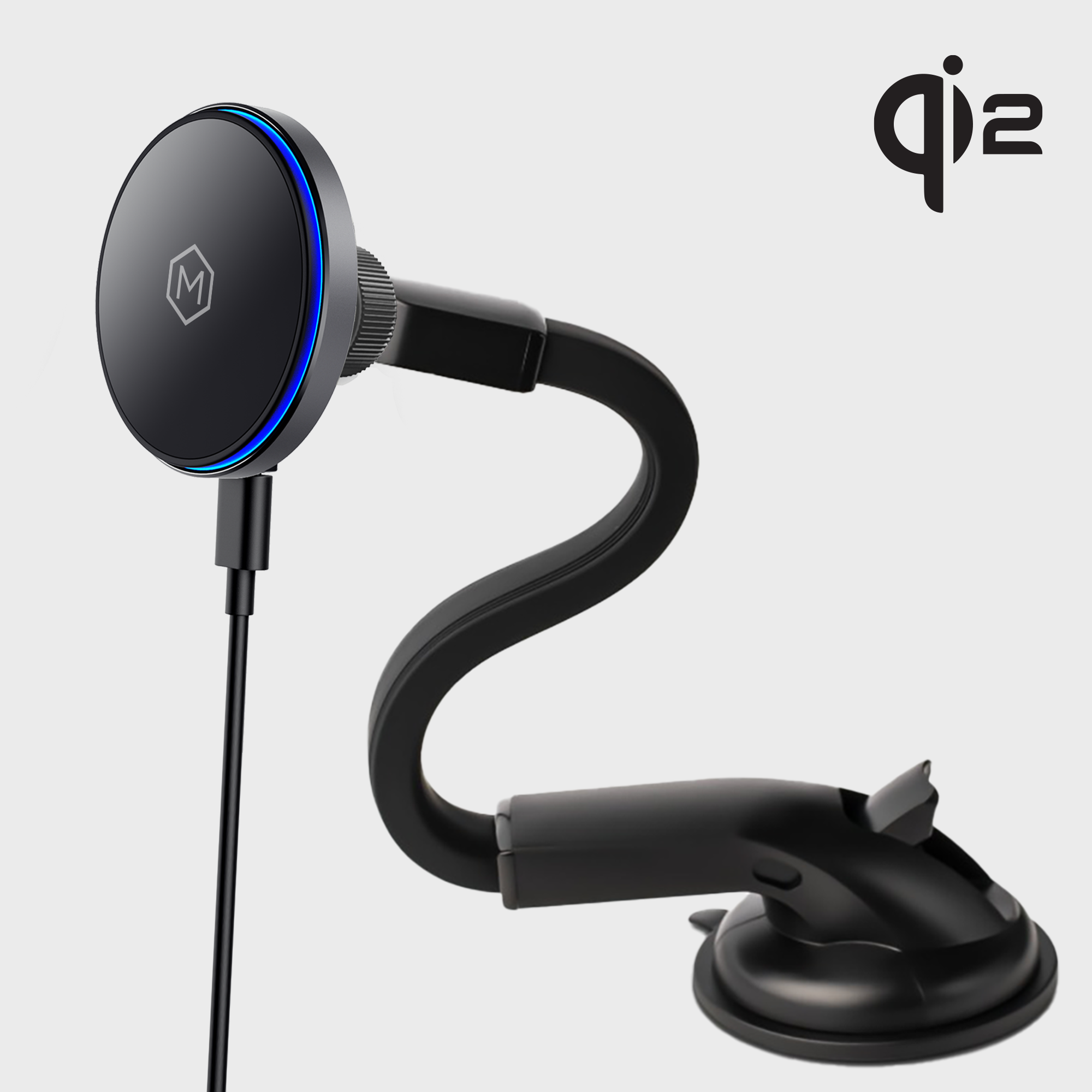 Mag Switch Qi2 Wireless Charger & Flexible Gooseneck Mount