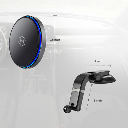 Mag Switch Qi2 Wireless Charger & Multi-Angle Suction Mount