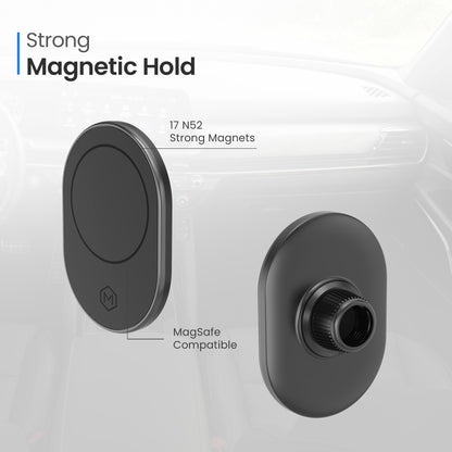 Magsafe Magnetic Mount with Multi-Angle Adjustable Suction Cup