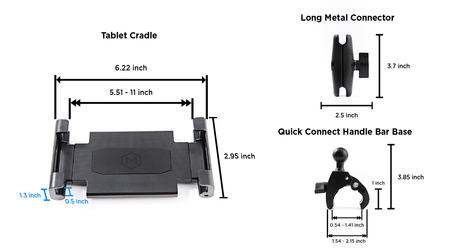 Quick Connect Handlebar iPad Holder