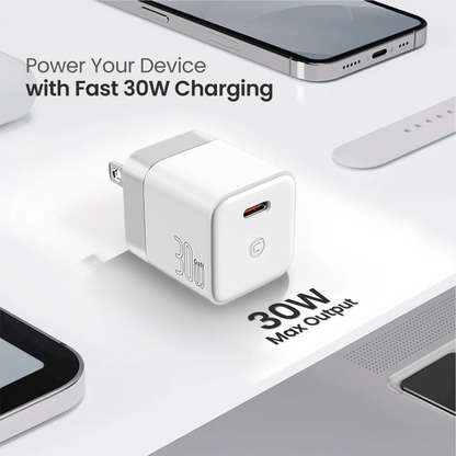 GaN 30W Fast Wall Charger