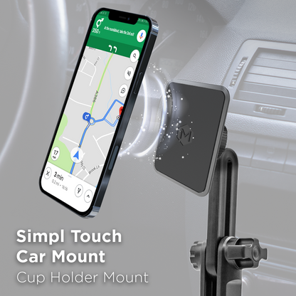 Magnetic Cup Holder Phone Mount - Simpl Touch