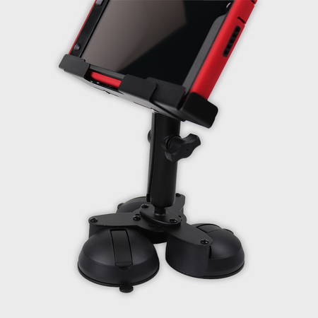 Mighty Mount® 9" to 10.5" Triple Suction Cup Metal Locking iPad / Tablet Holder