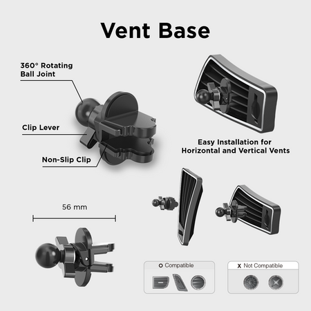 MagSafe Magnetic Car Vent Mount (Version 2.0)