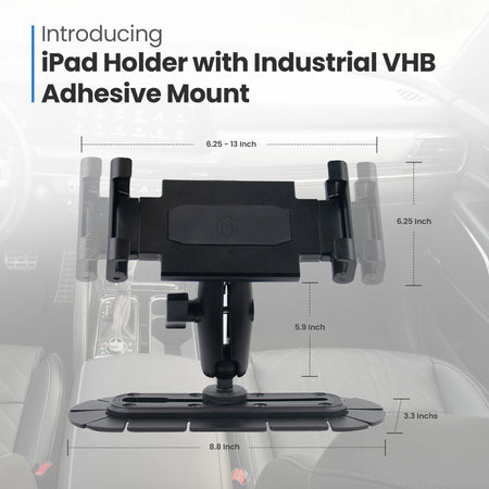 iPad Holder with Industrial VHB Adhesive Mount