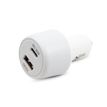 PD Dual Port Car Charger - PD 30W + Qualcomm 3.0 USB